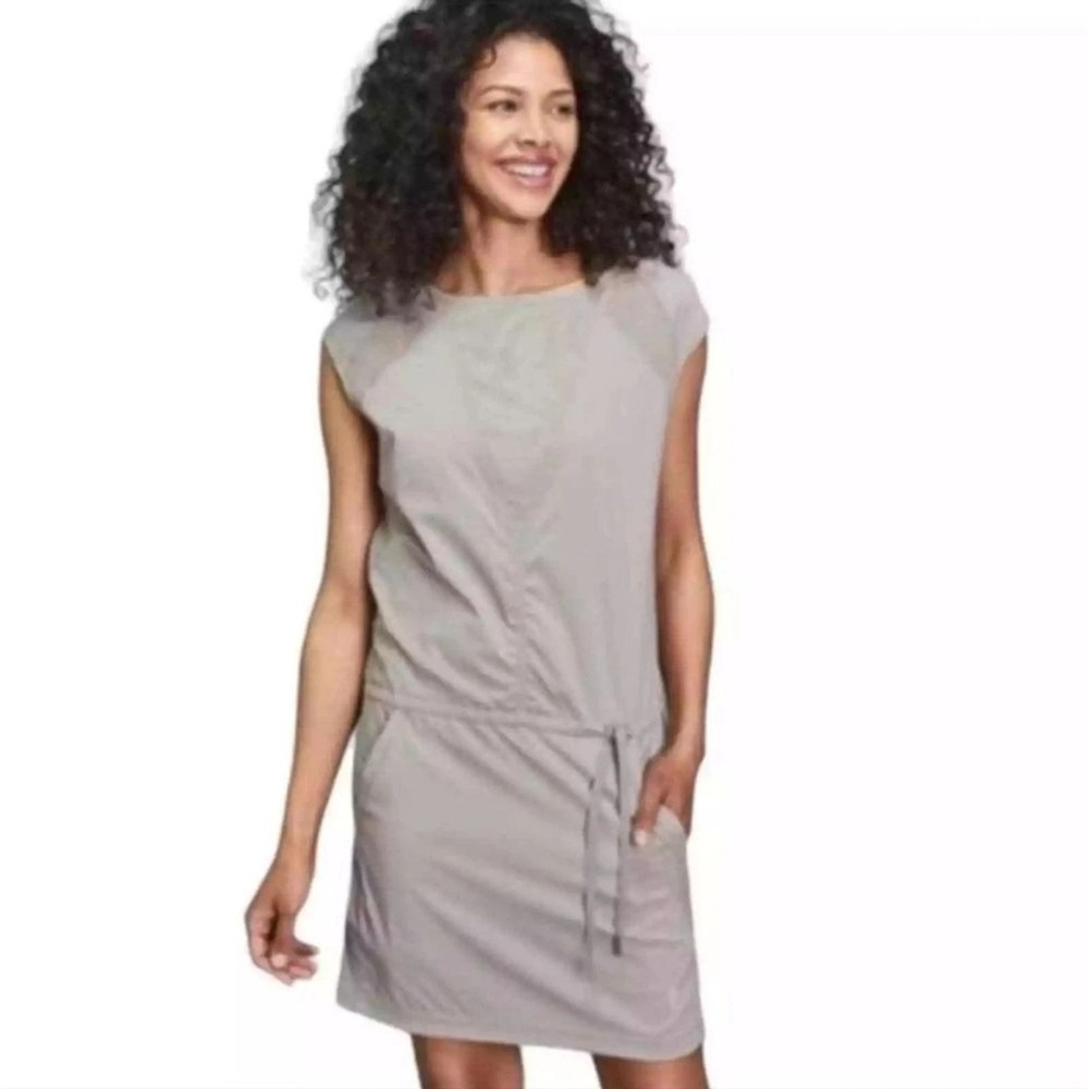 Indygena Laco S Activewear Hiking Travel Dress Sleeveless Drawstring Waist